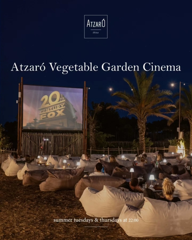 The Atzaró Vegetable Garden Cinema is back for the summer, at Atzaró Agroturismo Hotel 

Every Tuesday & Thursday at 22:00, in July & August

The Atzaró Vegetable Garden Cinema, nestled within the enchanting three-hectare organic vegetable garden offers open‑air film screenings under the stars, for Ibiza evening magic

July
• 01.07.25 – HAIRSPRAY
• 03.07.25 – THE BIG LEBOWSKI
• 08.07.25 – LA LA LAND
• 10.07.25 – MY BIG FAT GREEK WEDDING
• 15.07 25 – THE GAME
• 17.07.25 – SATURDAY NIGHT FEVER
• 22.07.25 – NOTTING HILL
• 24.07.25 – MAMMA MIA!
• 29.07.25 – GHOST
• 31.07.25 – CHIGAGO

August
• 05.08.25 – BOHEMIAN RHAPSODY
• 07.08.25 – FOUR WEDDINGS AND A FUNERAL
• 12.08.25 – MOULIN ROUGE!
• 14.08.25 – THERE’S SOMETHING ABOUT MARY
• 19.08.25 – GREASE
• 21.08.25 – SILVER LININGS PLAYBOOK
• 26.08.25 – THE GREAT SHOWMAN
• 28.08.25 – THELMA AND LOUISE

35€ pp
Movie, Lux-Beanbag, Welcome Drink, Popcorn

Reservations Only
• +34 971 33 88 38
• agroturismo@atzaro.com
• atzaro.com/atzaro-vegetable-garden-cinema
• 'atzaro vegetable garden cinema' option in bio link

#atzarohotel #atzaroibiza #atzaro #atzarogroup

#atzarovegetablegardencinema #cinema #naturalluxury #authenticibiza #ibizahotel #ibizaluxuryhotel #luxuryhotel #sustainablehotel #luxurytravel #ibizabucketlist #ibiza #ibiza2025