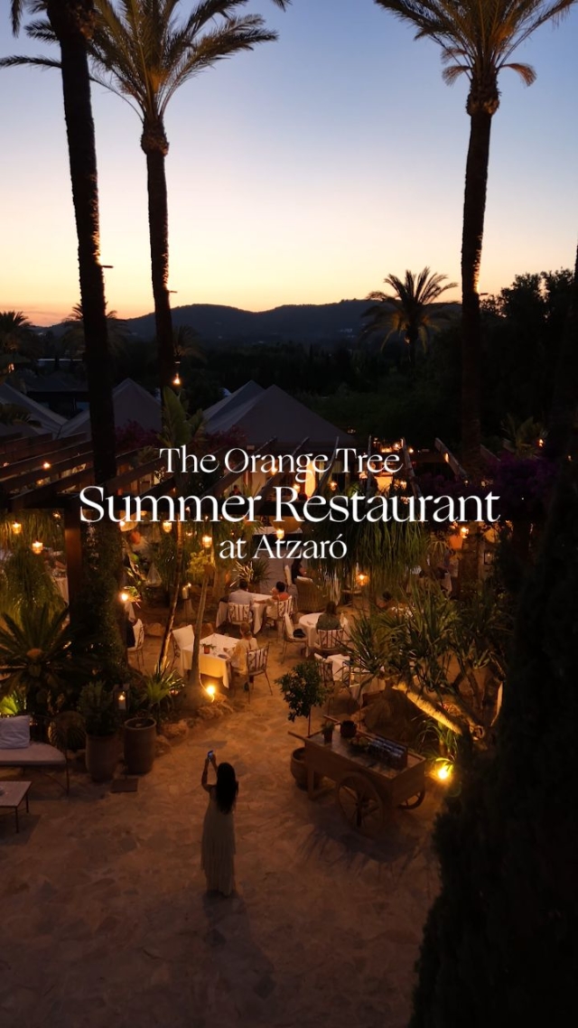 Evening dining is full of the atmosphere of Ibiza's beating heart at Atzaró Agroturismo Hotel
 
The Orange Tree Summer Restaurant is the hotel’s enchanting garden haven, open every evening in July and August

Beneath a wooden pergola and towering palms, it offers a romantic, atmospheric setting for al fresco dinners beneath the stars, perfect for sharing with friends and loved ones, wrapped in the authentic glamour of Ibiza

Savour vibrant, seasonal farm-to-fork cuisine crafted with organic ingredients harvested straight from the estate’s vegetable garden

• Wednesdays and Saturdays are Flamenco Night with traditional performances to accompany dinner from 20:00

• Why not enjoy dinner and cinema on Tuesdays and Thursdays, with the perfect combination, dinner followed by the Atzaró Vegetable Garden Cinema, with films starting at 22:00

• Friday Evenings enjoy Pass the Brush, a rotating exhibiton of different artistic talents. Every Friday, at 19:00, the brush is passed on, and a new and unique vernissage to enjoy, with drinks, music, and friends, with artist presentations at 20:30

Restaurant Reservations
• +34 971 33 88 38
• restaurant@atzaro.com
• atzaro.com/ibiza-restaurants
•'book a table' option in bio link

#atzarohotel #atzaroibiza #atzaro #atzarogroup

#ibizadinner #farmfresh #farmtofork #organicdining #mediterraneancuisine #consciouscuisine #ibizarestaurants #ibizaresort #ibizaluxuryhotel #ibizabucketlist #ibiza #ibiza2025
